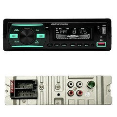 Single Din Car Stereo Bluetooth Receiver with USB FM Radio Aux SD Input Player