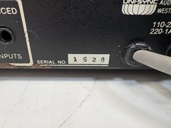 Uni-Sync Model 50 Vintage Stereo Professional Power Amplifier BSR Rack Mount