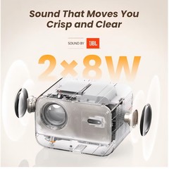 Yaber L2s 1080P Projector WiFi 6 and Bluetooth Built-in JBL Surround Sound