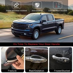 Exterior Door Handle Replacements(Textured Black) Front Right Passenger Side