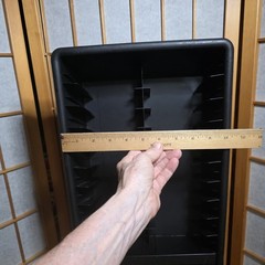 Vtg Fellowes 40 Slot VHS Tape Tower Storage Rack Black Plastic 31″ Organizer