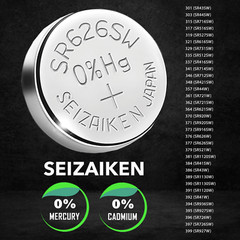 Seizaiken 392 SR41W 1.55V 0%Hg Silver Oxide Watch Battery – Wholesale