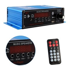 400W HiFi bluetooth Power Amplifier 2 Channel Stereo Home Audio Amp Receiver AUX
