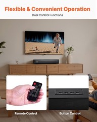 VEVOR Sound Bar for Smart TV 2.0 Channel Bluetooth TV Soundbar Speaker 80W 17 in