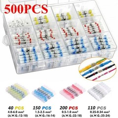 500PCS Heat Shrink Solder Waterproof Seal Sleeve Wire Connectors Terminal Kit US