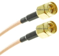 SMA Male to SMA Male Gold plated RG316 Coax Low Loss Jumper RF Cable