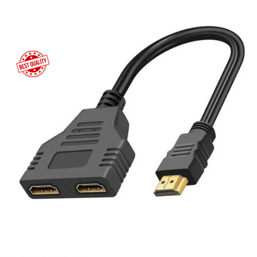4K HDMI Cable Splitter Adapter 2.0 Converter 1 In 2 Out 1 Male to 2 Female lot