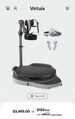 Omni One VR Treadmill System w/ Harness, Accessory Kit, Motion Base Platform