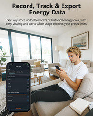 Smart Home Energy Monitor with 16 50A Circuit Level Sensors, Real-Time Power Usa