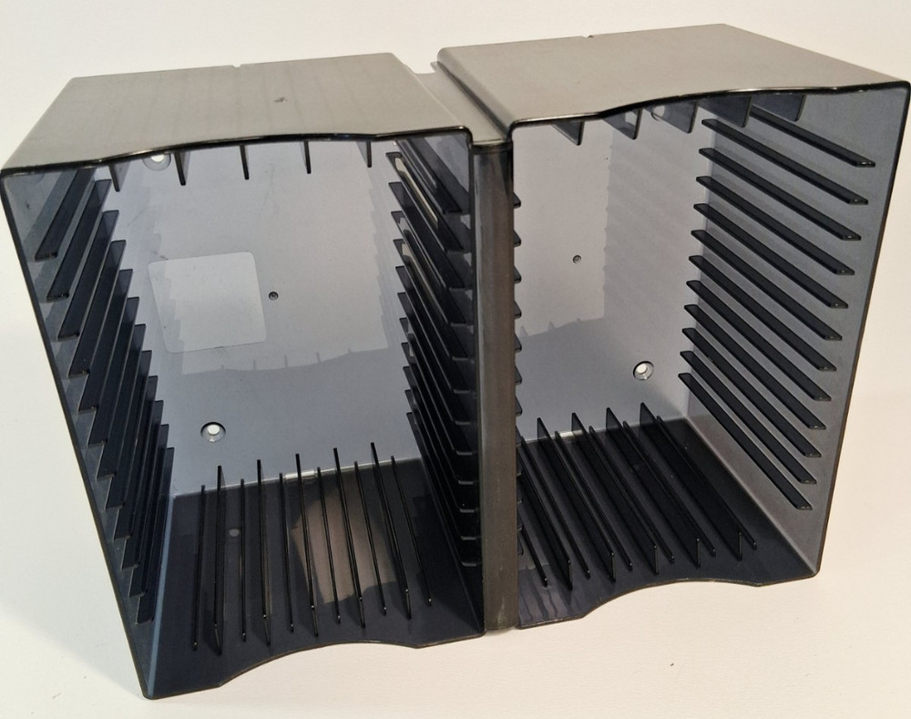 CD DVD Storage Case Holder Rack Wall Mountable Plastic 26 CD 1or 12 DVD Atlantic