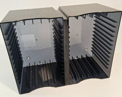 CD DVD Storage Case Holder Rack Wall Mountable Plastic 26 CD 1or 12 DVD Atlantic