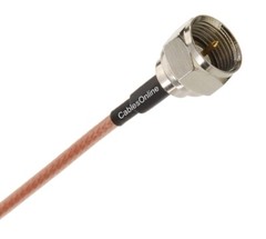 F-type Male to SMA Male 50-Ohm RG316 Coax Low Loss Jumper RF Cable