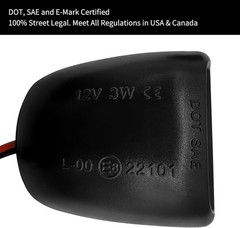 Full LED License Plate Light Tag Lamp Assembly Compatible with Silverado Black