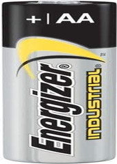 EN91 Industrial Alkaline Batteries, AA (Box of 144 Batteries)