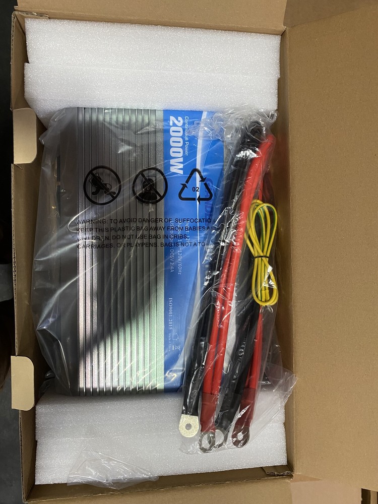 GIANDEL 2000W Power Inverter Modified Wave 12 Volt DC to 110V 120V AC Outlets