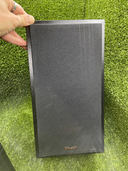 Klipsch Reference R-41M Bookshelf Home Speakers, Black Textured Wood Grain Vinyl