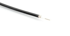 Quality Coaxial Cable 50 FT – BLACK – Triple Shielded w Gold Plated Connectors
