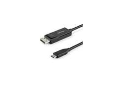 StarTech.com 6.6 ft. (2 m) USB C to DisplayPort 1.2 Cable – Bidirectional – 4K
