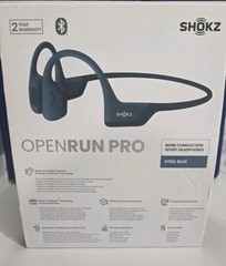 Shokz OpenRun Pro Bone Conduction Open-Ear Sport Headphones S810 -Steel Blue