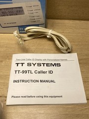 TT Systems TT-99TL 2-Line Caller ID Display Open Box Complete Name ID Telephone