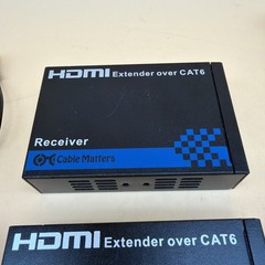 Cable Matters HDMI Extender over CAT6 103002 Transmitter and Receiver