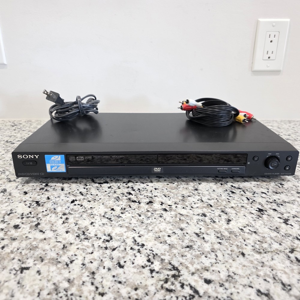 Sony DVP-NS325 CD DVD Player Tested Works with Remote and AV Cables