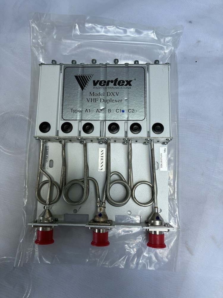 Vertex DXV VHF Duplexer Type C1 Radio Communications 6-Cavity Duplexer