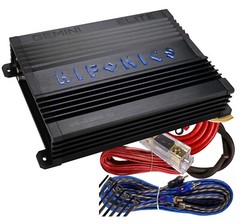 Hifonics GE-2000.1D Gemini Elite 2000W Max Power Car Amplifier + 0 Ga Amp Kit