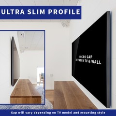 VIVO Micro Gap TV Wall Mount Designed for 43″ to 85” 2021-2023 Samsung TVs