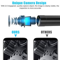 7mm HD Snake Endoscope Borescope Inspection Camera for USB Type C Android PC