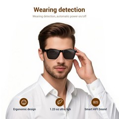 Blackview AI Smart Glasses 4K HD Video Record 8MP Camera, Real-Time Translation