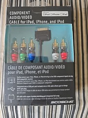 SCOSCHE Component Audio/Video CABLE For ipad iPhone/ iPod Connect To HD TV (NEW)