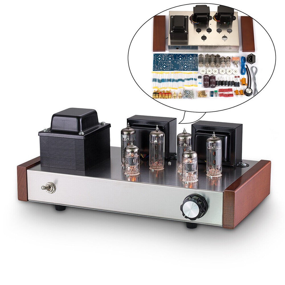 HiFi Class AB Tube Power Amplifier DIY Kit Push-pull Stereo Audio Amp 12W+12W
