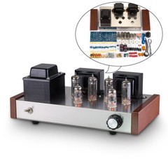 HiFi Class AB Tube Power Amplifier DIY Kit Push-pull Stereo Audio Amp 12W+12W