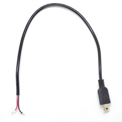 1pc 30cm Mini USB Male Plug Cable 2 Wires Power Pigtail Cable Cord DIY