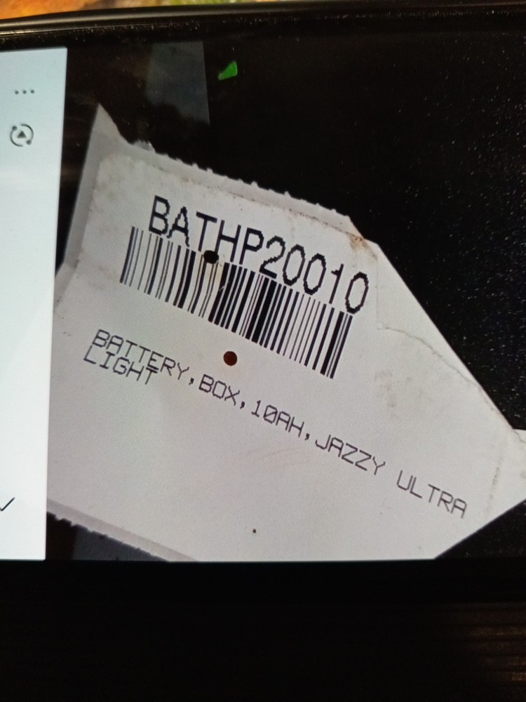 10 Ah Jazzy Ultra Light Battery Pack Box Bathp20010
