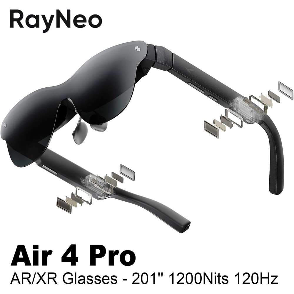 TCL RayNeo Air 4 Air4 Pro Smart AR/XR Glasses 201″ 1200nits HDR10 Video Display