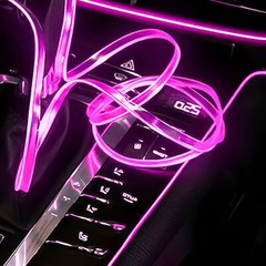 10M RGB 8 in 1 RGB Car Atmosphere Interior LED Guide Fiber Optic Ambient Light