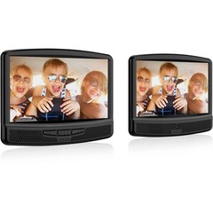 RCA 10 Inch Dual 2 Screens Mobile DVD System Remote Control Headrest Car Adapter