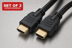 HDMI to HDMI Cable 6FT 4K Set of 2 for HDTV Monitor PS5 PS4 Xbox Blu-ray Player