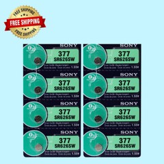 Sony 377 SR626SW Watch Battery (Exp 10/2030 ) 8Pc