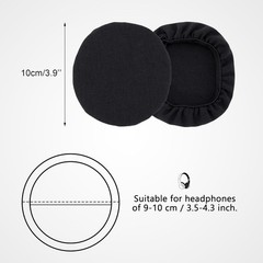 2 Pairs Headphone Earpad Covers Washable Stretch Ear Pads Protectors 9-11cm