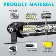 10″ inch 450W LED Work Light Bar Combo Spot Flood for Can-Am Polaris RZR UTV ATV