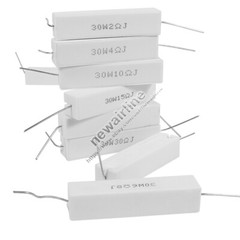 2pcs 20/30W 1-40 ohm Speaker Divider Crossover Wirewound Ceramic Cement Resistor