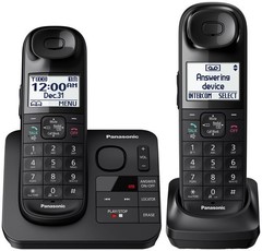 Panasonic KX-TGL432B Cordless Phone w/ Answering Machine- 2 Handsets