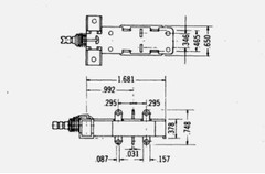 Lot of 4 – ITT Schadow – N30X1A – Latching Switch, Pushbutton. SPDT Push On/Off
