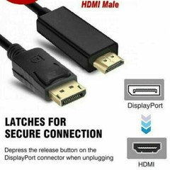 10 x Displayport DP to HDMI HDTV Adapter Cable Gold Plated 6ft 1.8m PC Laptop