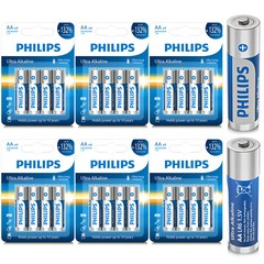 Genuine 100% PHILIPS 24 Packs 1.5v Ultra Alkaline Batteries AAA AA Size New
