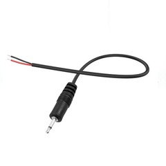 1 PCS 0.25M/0.8FT 2.5mm Male To Bare Wire 2 Pole Mono Extension Cable
