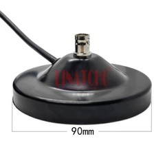 BNC Female Jack Socket Antenna Magnetic Base 90MM Diameter RG58U Cable BNC male